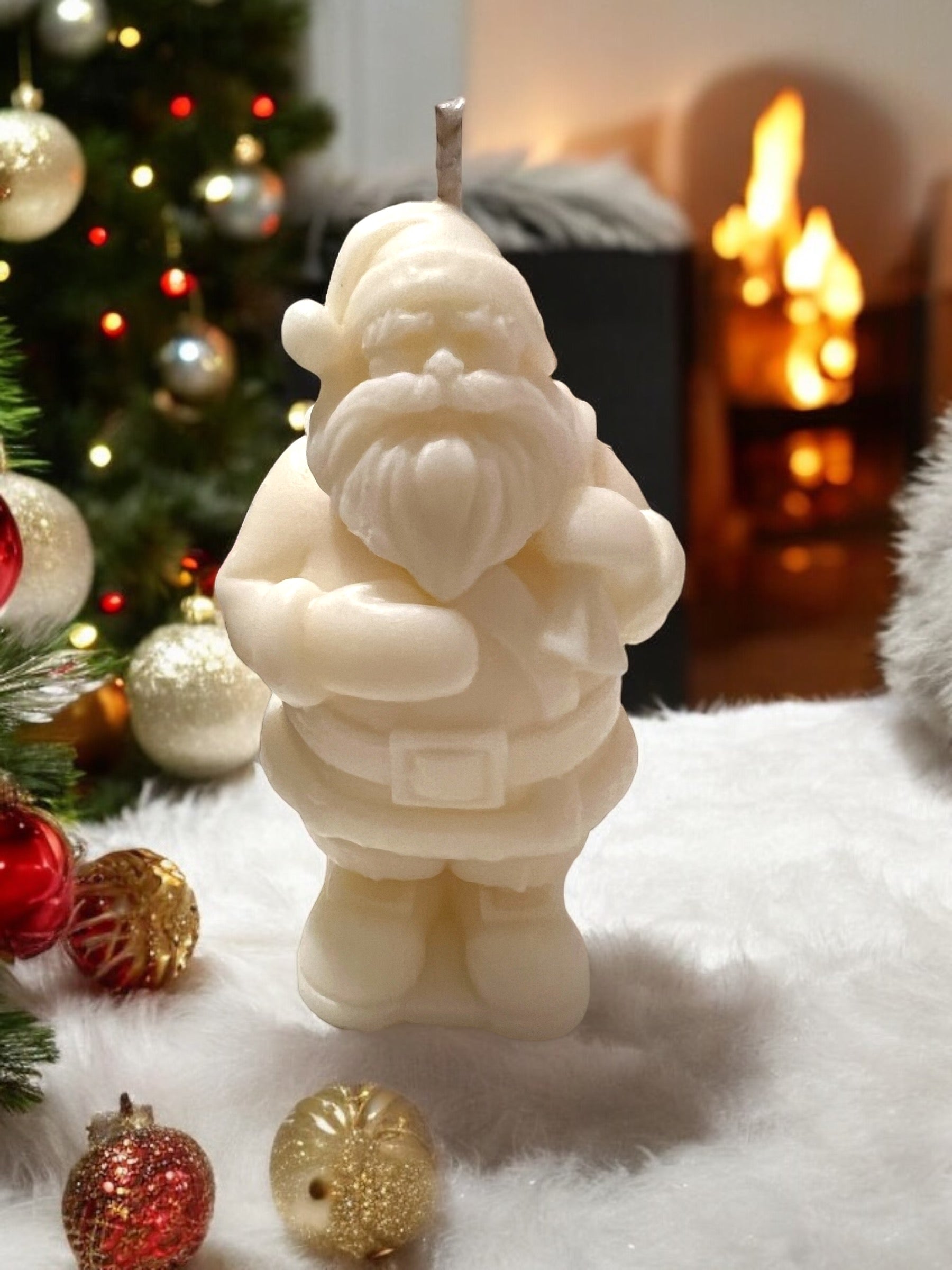 Bougie sucre d’orge papa noel