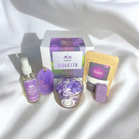 coffret de produits parfumés violette