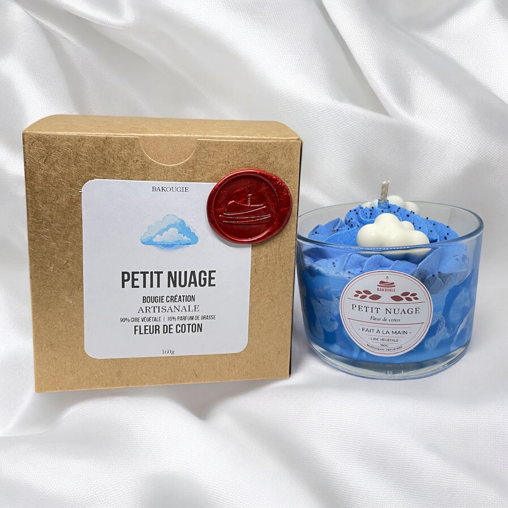 Bougie fleur de coton | Petit nuage